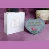Love One Another Resin Imitation Stone Heart Ornament 