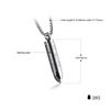 Fashion Steel Bar Bullet Christian Necklace For Guys