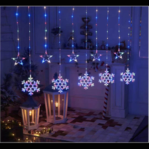 Stars And Snowflakes Decorate Hanging Light Christian Gift 