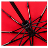 Comfortable Pure Color Bent Handle Automatic Design Umbrella 