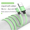 Fashion Retractable 3-in-1 Liquid Soft Glue Data Cable 