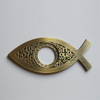 Ornament Plate Fish Shaped Alloy Christian Door Decoration
