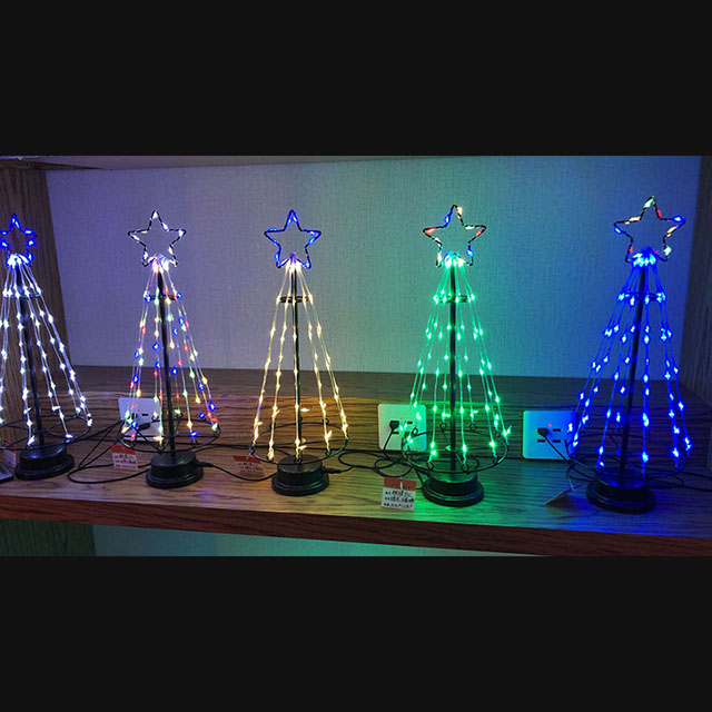 Bedroom Decoration Star Christmas Tree Color Lamp Light 