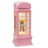 Glitter Lighted Telephone Booth With Music Christmas Gift 