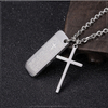 Fashion Excellent Steel Plate Cross Redeemed Christian Necklace