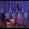 Christmas Trees And Santa Claus Decorate Hanging Light 