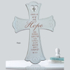 Christian Hope Resin Sandstone Cross Sculpture Desktop Decor 