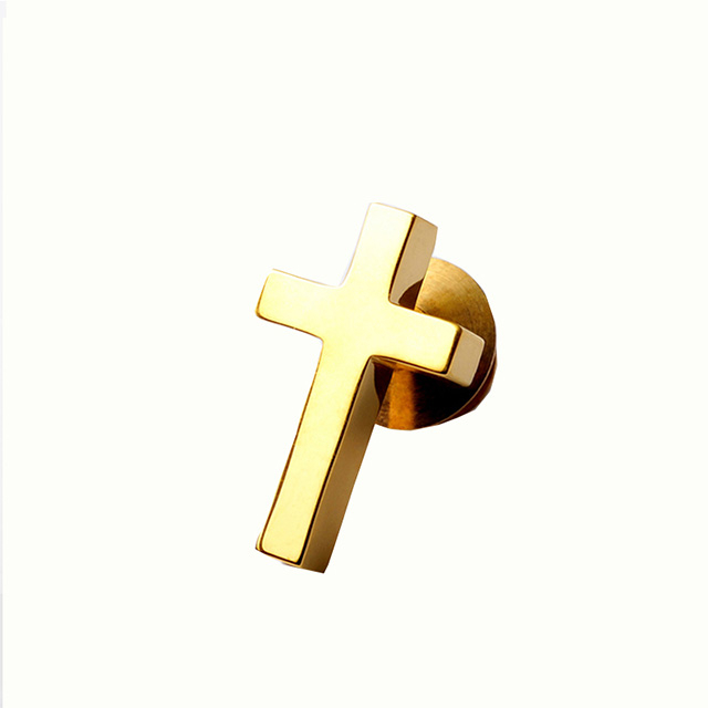  Top Grade Fine Cross Gold Plated Christian Brooch