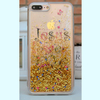 Jesus Love Me Golden Quicksand Iphone7plus Phone Shell 