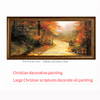 Righteous Way Maple Alley Christian Landscape Oil Painting 