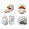 Fashion Leaves Design Embroidery Brimofahat Neutral Baseball Cap 