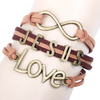 Creative LOVE Letter Velvet Christian Bracelet For Her 