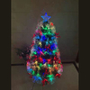 Red Bowknot Slow Blinking Optical Fiber Christmas Tree 