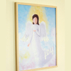 Christian Angel Joy Decorative Solid Wood Frame Painting 